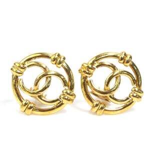 Chanel Cc Logo Clip-On Earrings Gold- #207108C63B